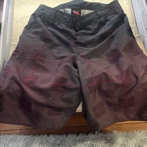 Stylish Black and Red Men's Shorts